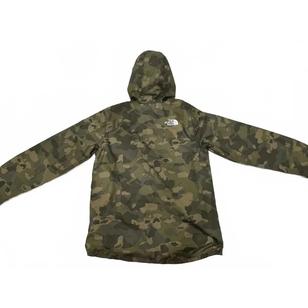 The North Face Boy’s Camo Lightweight Zip Up Windbreaker Hoodie Size Large 14/16 - Picture 4 of 9